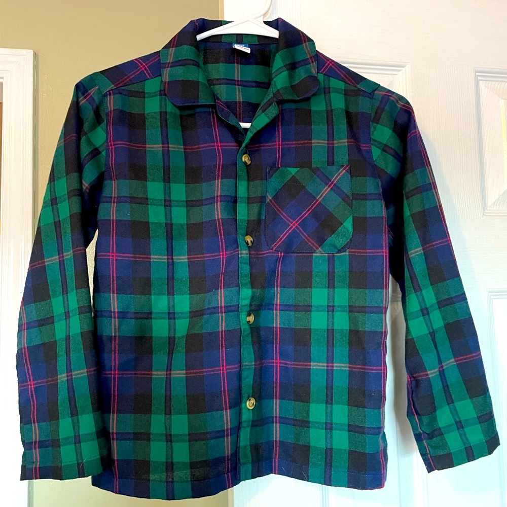 Old Navy plaid pajama set